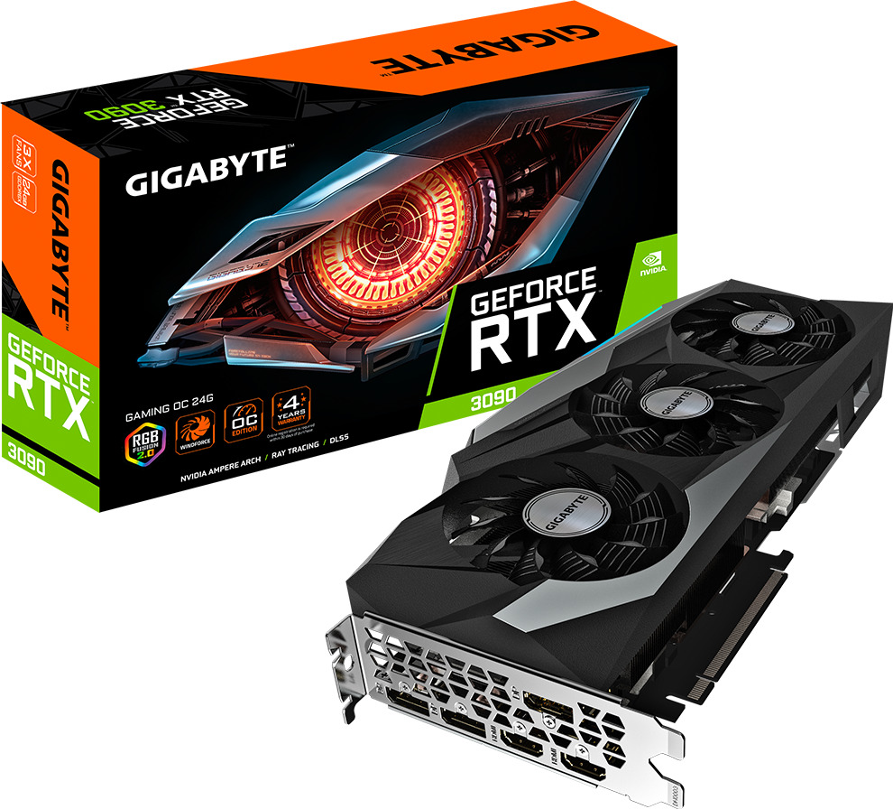 Gigabyte GeForce RTX 3090 24GB GDDR6X Gaming OC Κάρτα Γραφικών PCI-E x16 4.0 με 2 HDMI 