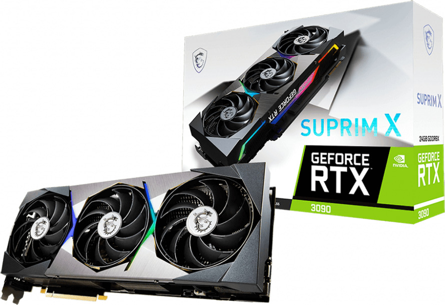 MSI GeForce RTX 3090 24GB GDDR6X Suprim X Κάρτα Γραφικών PCI-E x16 4.0 με HDMI